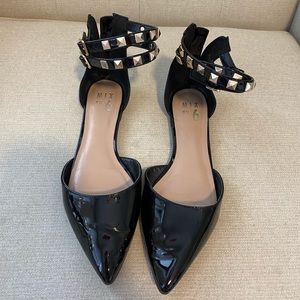 Mix No 6 flat patent black shoes size 7.5 worn once